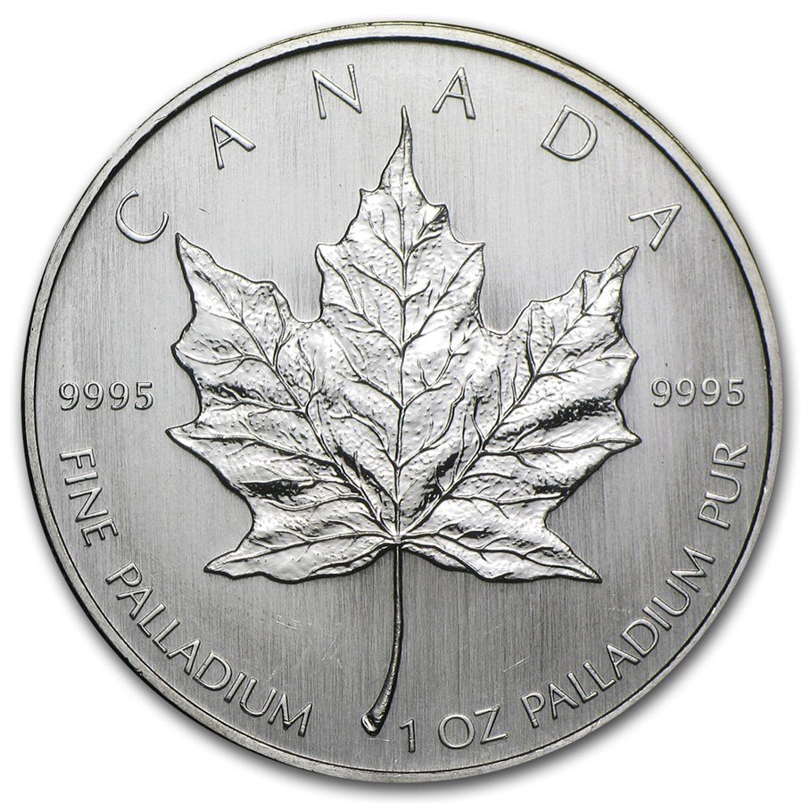 Read more about the article Canada 1 oz Palladium Maple Leaf BU