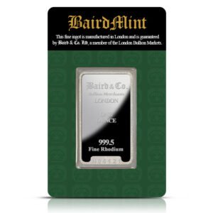 1 oz Baird Mint Rhodium Bar top best