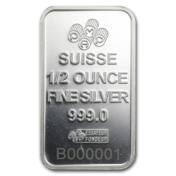 1/2 oz Silver Bar - PAMP Suisse