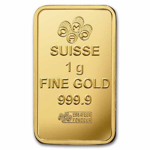 1 gram Gold Bar - PAMP Suisse