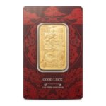1 oz PAMP Suisse Gold Good Luck Yellow Dragon Bar