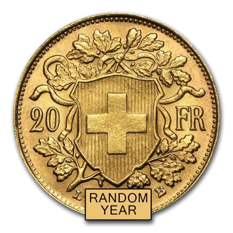 Swiss Gold 20 Francs Helvetia Coin