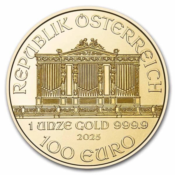2025 Austria 1 oz Gold Philharmonic Coin