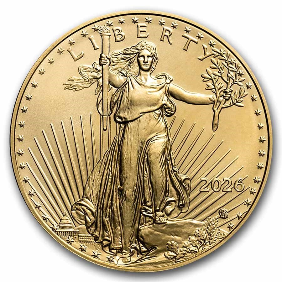 2026 1/2 oz American Gold Eagles (40-Coin MintDirect® Tube) 1 2026 1/2 oz American Gold Eagles