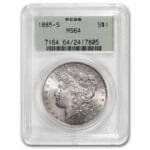 1885-S Morgan Dollar MS-64 PCGS