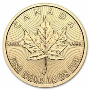 2025 25x 1 gram Gold Maple Leafs 