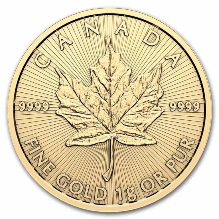 2025 25x 1 gram Gold Maple Leafs 
