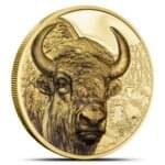 2025 1 oz Proof Mongolia Gold Bison Coin