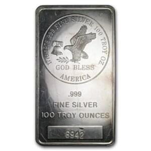 100 oz Silver Bar - Tri-State Mint