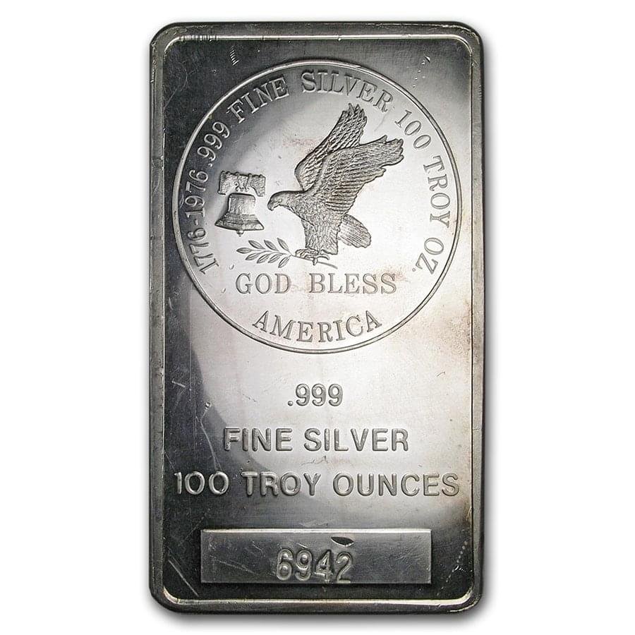 100 oz Silver Bar – Tri-State Mint